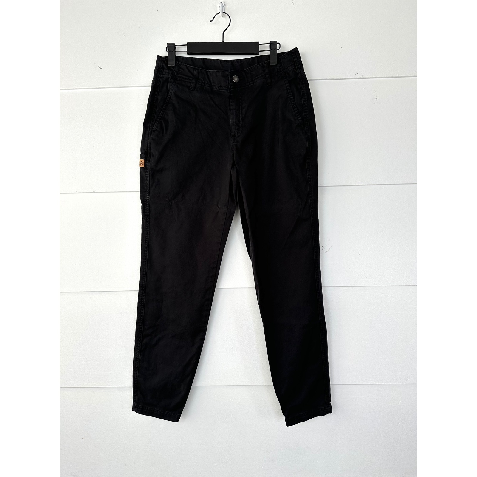 10 Tree Black Pants Womens 28 Tapered Leg Gorp Core Bottoms Utility Hiking